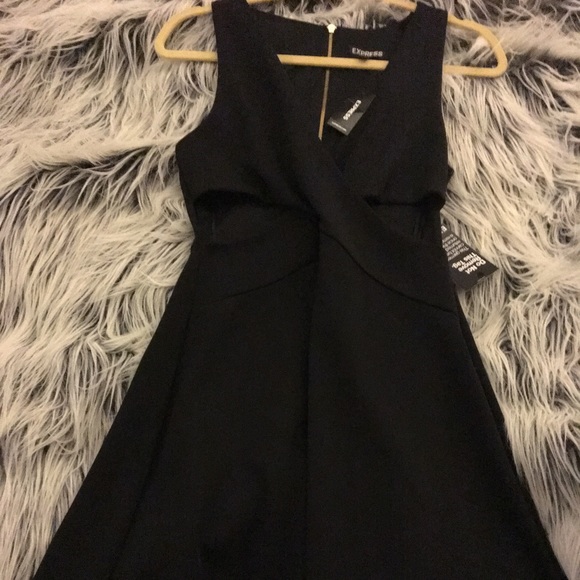 Express Wrap Cut-Out Skater Dress - Picture 8 of 8